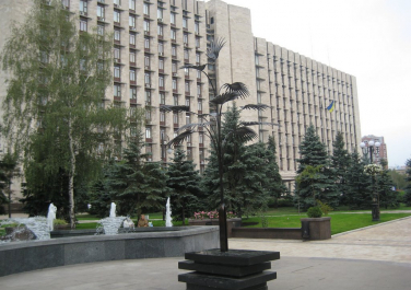 Пальма Мерцалова у облгосадминистрации  (Донецк)