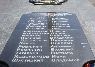 Памятник комсомольцам-подпольщикам 