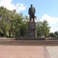Памятник Ленину на главной площади Макеевки (Макеевка)